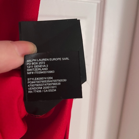 Club Monaco Holiday Red Party Romper - Picture 8 of 9